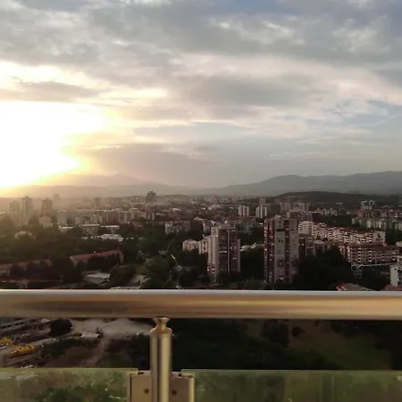 Skopje Best View Apartment 23Rd Floor - Perfect For Long Stays - Sky City Complex アパート スコピエ